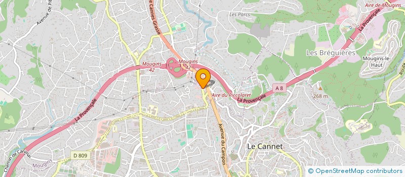 localisation de l'entreprise ASSOCIATION GROUPEMENT D'EMPLOYEURS à MOUGINS