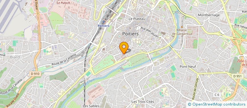 localisation de l'entreprise ASSOCIATION GROUPEMENT D'EMPLOYEURS LA SEP MANAGEMENT  POITIERS