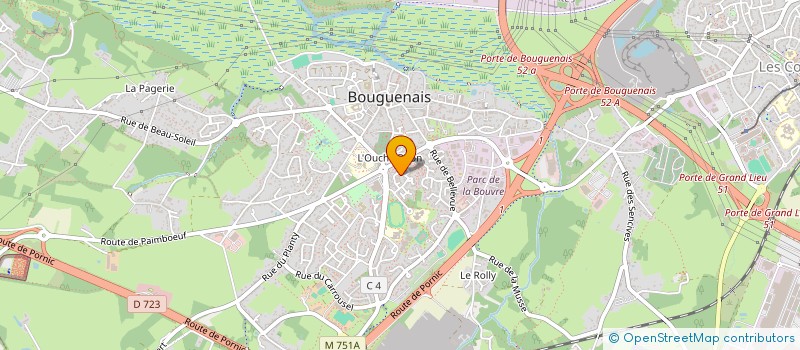 localisation de l'entreprise ASSOCIATION GROUPEMENT INTERVENTION SECURISATION 44  BOUGUENAIS