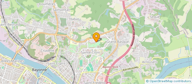 localisation de l'entreprise ASSOCIATION GRUPO DE BOMBOS AMIGOS LUSITANOS  BAYONNE