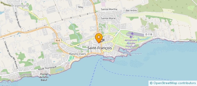 localisation de l'entreprise ASSOCIATION GUADELOUPEENNE D'ANIMATION POPULAIRE  SAINT-FRANCOIS