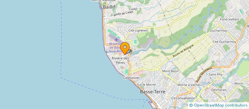 localisation de l'entreprise ASSOCIATION GUADELOUPEENNE INSERTION SOCIALE POUR LE SPORT à BASSE-TERRE