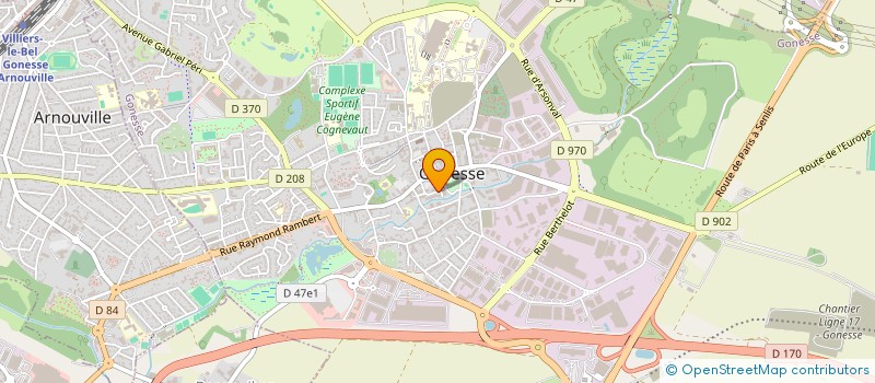 localisation de l'entreprise ASSOCIATION GUID'ON à GONESSE