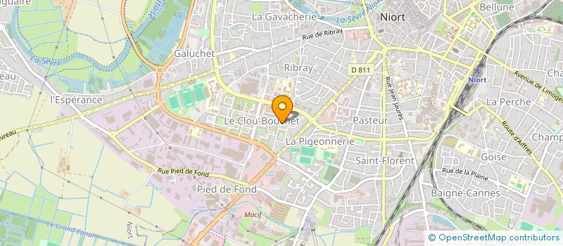 localisation de l'entreprise ASSOCIATION GUILLAUME BUDE - SECTION DE NIORT  NIORT