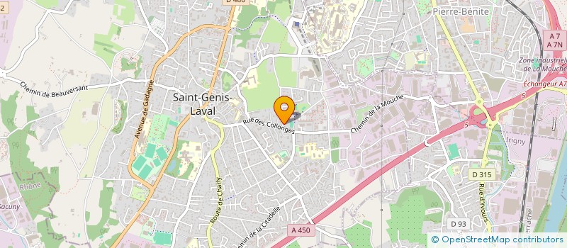 localisation de l'entreprise ASSOCIATION GUILLAUME ESPOIR à SAINT-GENIS-LAVAL