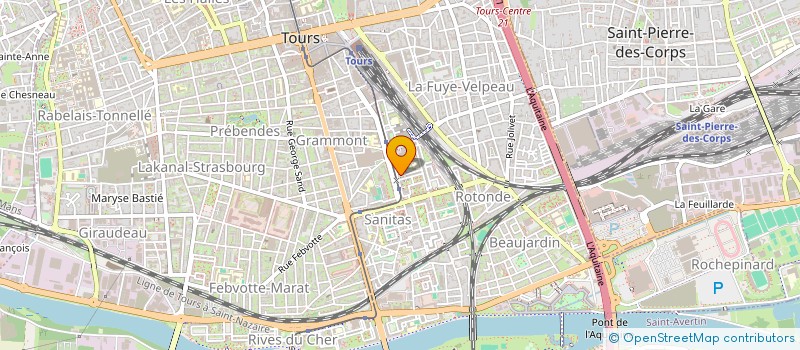localisation de l'entreprise ASSOCIATION GUINEENNE DES ELEVES ET ETUDIANTS DE TOURS à TOURS
