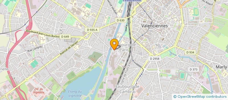 localisation de l'entreprise ASSOCIATION GUINEENNE POUR LE DEVELOPPEMENT ARTISTIQUE ET CULTUREL (AGUIDAC)  VALENCIENNES