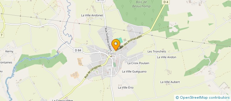 localisation de l'entreprise ASSOCIATION GUINGAMPAISE DE MODELISME à PLELO