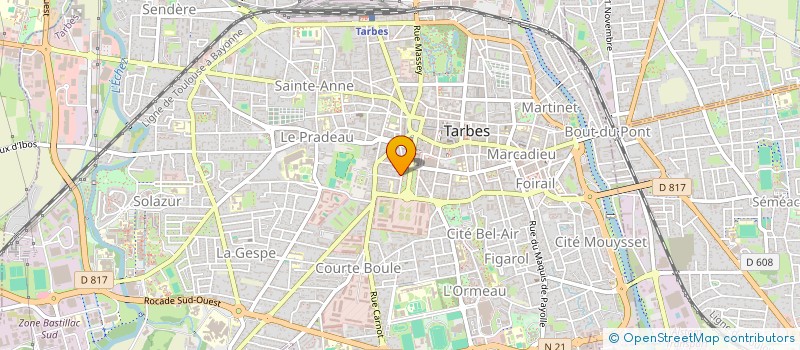 localisation de l'entreprise ASSOCIATION GUIT'ARPEGES  TARBES