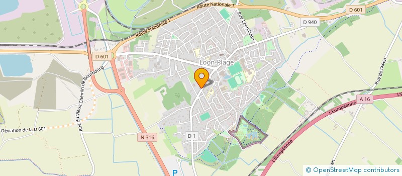 localisation de l'entreprise ASSOCIATION GUITCH PRODUCTION  LOON-PLAGE