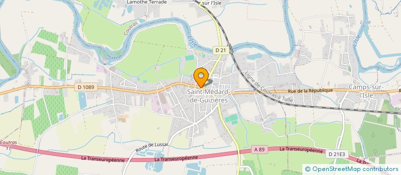 localisation de l'entreprise ASSOCIATION GUIZEROISE DE BILLARD EIGHT POOL LES MAYENOS  SAINT-MEDARD-DE-GUIZIERES