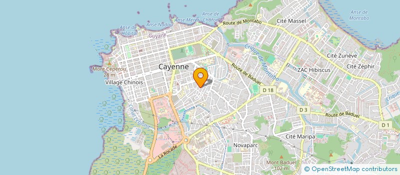 localisation de l'entreprise ASSOCIATION GUYANAISE DE SOUTIEN ET DE SERVICES à CAYENNE