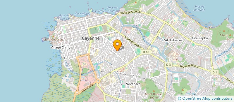 localisation de l'entreprise ASSOCIATION GUYANE EPELLE MOI  CAYENNE