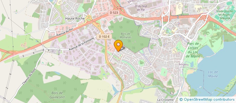 localisation de l'entreprise ASSOCIATION GWAAN A DANCE à ANGERS