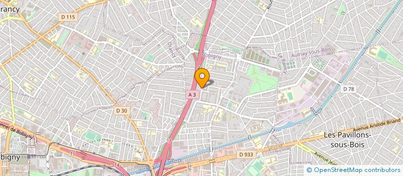 localisation de l'entreprise ASSOCIATION GWADARO  BONDY