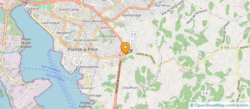 localisation de l'entreprise ASSOCIATION GWADLOUP KALITE E SEKIRITE AN SANTE à LES ABYMES