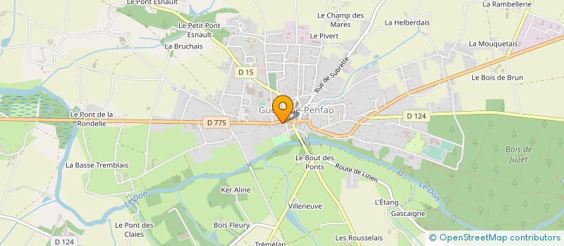 localisation de l'entreprise ASSOCIATION GWEN-MENEZ à GUEMENE-PENFAO