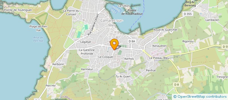 localisation de l'entreprise ASSOCIATION GWENNVA à CAMARET-SUR-MER
