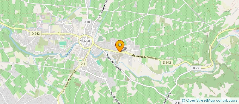 localisation de l'entreprise ASSOCIATION GYM BOXE LOISIRS MAZAN à MAZAN