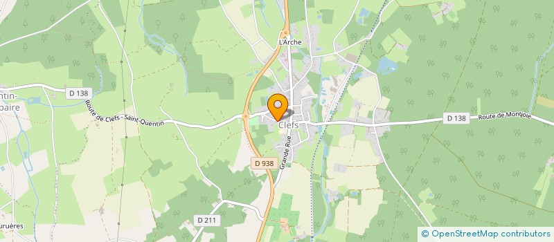 localisation de l'entreprise ASSOCIATION GYM CLEFOISE  BAUGE-EN-ANJOU