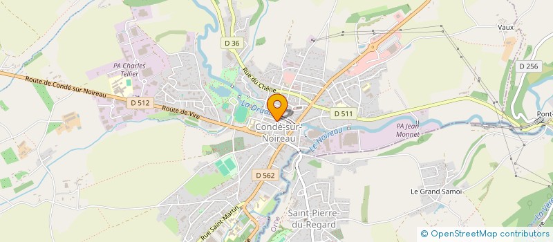 localisation de l'entreprise ASSOCIATION  GYM - DETENTE  CONDE-EN-NORMANDIE