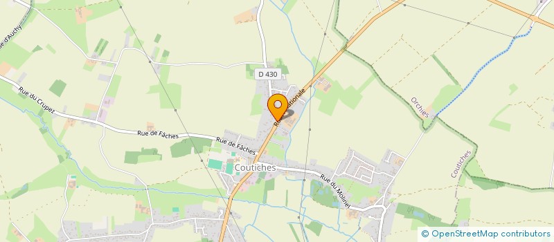 localisation de l'entreprise ASSOCIATION GYM DOUCE COUTICHOISE  COUTICHES