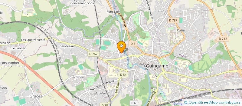 localisation de l'entreprise ASSOCIATION GYM FORME à GUINGAMP