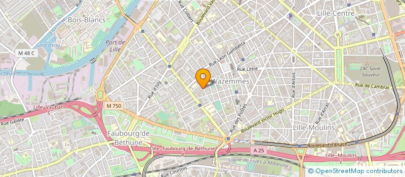 localisation de l'entreprise ASSOCIATION GYM LILLE WAZEM'VAUBANESQUERM' à LILLE