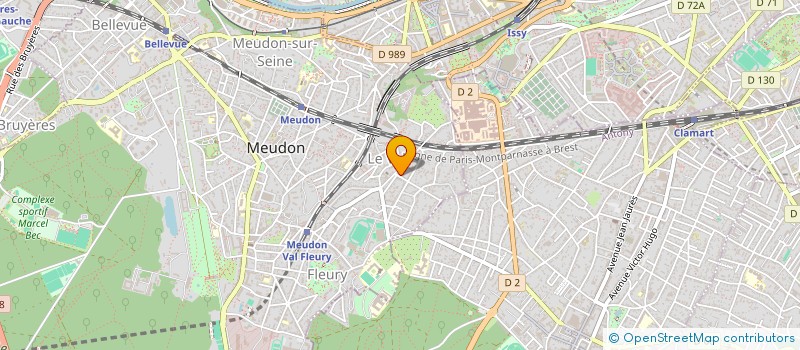 localisation de l'entreprise ASSOCIATION GYM MEUDON à MEUDON