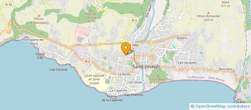 localisation de l'entreprise ASSOCIATION GYM POUR TOUS à SAINT-JOSEPH