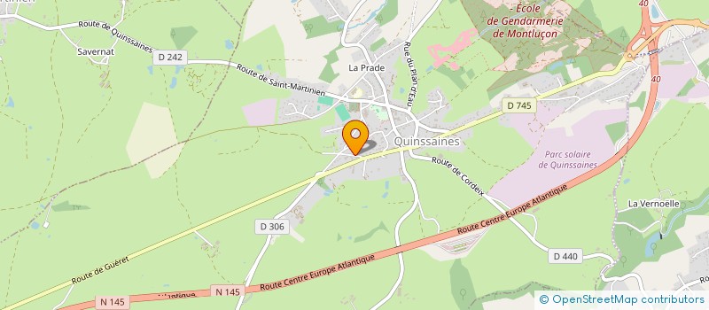 localisation de l'entreprise ASSOCIATION GYM TONIK EPMM SPORTS POUR TOUS à QUINSSAINES
