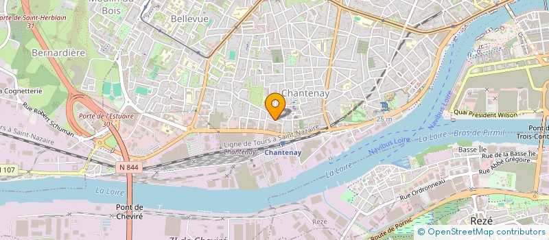 localisation de l'entreprise ASSOCIATION GYM V CHANTENAY à NANTES