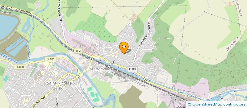 localisation de l'entreprise ASSOCIATION GYM VITALE  VARANGEVILLE