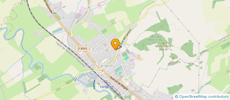 localisation de l'entreprise ASSOCIATION GYM VOLONTAIRE YVOISIENNE  CARIGNAN