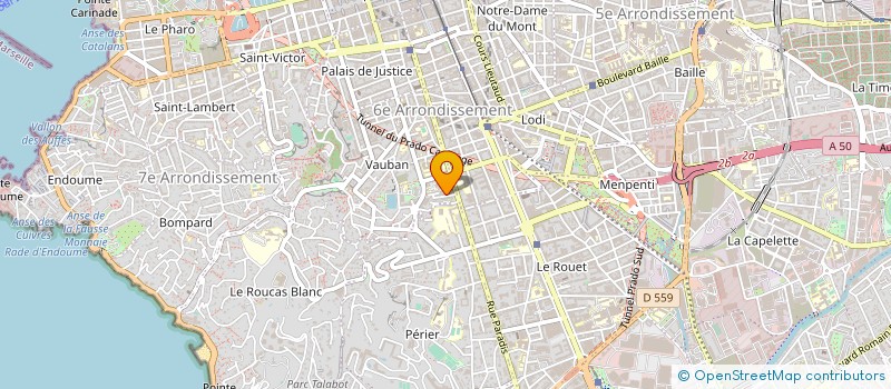 localisation de l'entreprise ASSOCIATION GYMNASE PARADIS à MARSEILLE