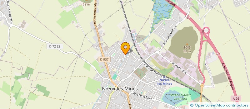 localisation de l'entreprise ASSOCIATION GYMNASTIQUE BIEN ETRE POUR ADULTE DE NOEUX LES MINES  NUX-LES-MINES