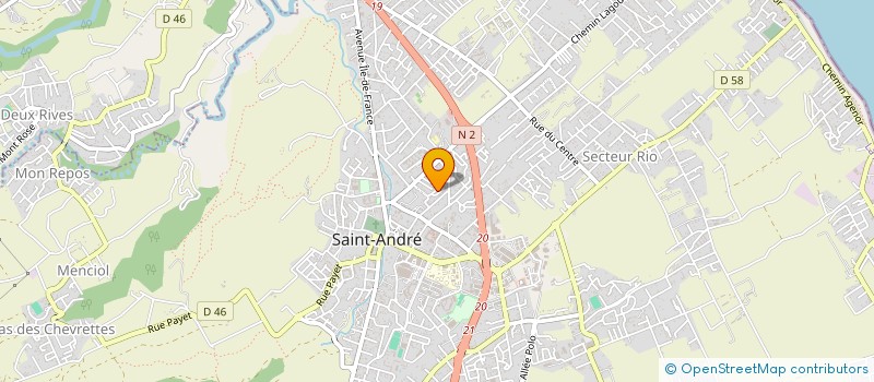 localisation de l'entreprise ASSOCIATION GYMNASTIQUE CLIN D'OEIL à SAINT-ANDRE