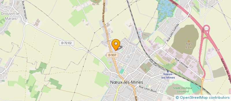 localisation de l'entreprise ASSOCIATION GYMNASTIQUE ET VOLLEY LOISIRS DE NOEUX LES MINES à NŒUX-LES-MINES