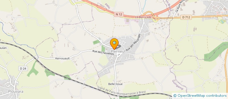 localisation de l'entreprise ASSOCIATION GYMNASTIQUE PLERNEUCOISE  PLERNEUF