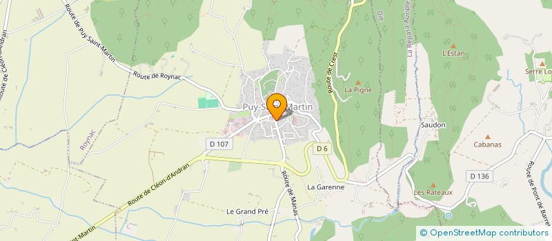 localisation de l'entreprise ASSOCIATION GYMNASTIQUE PUY ST MARTIN  PUY-SAINT-MARTIN