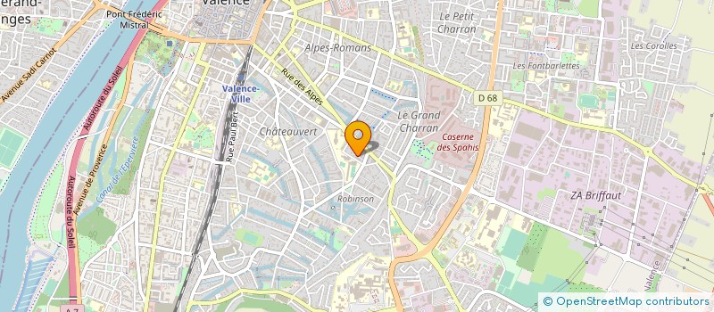 localisation de l'entreprise ASSOCIATION GYMNASTIQUE VOLONTAIRE à VALENCE