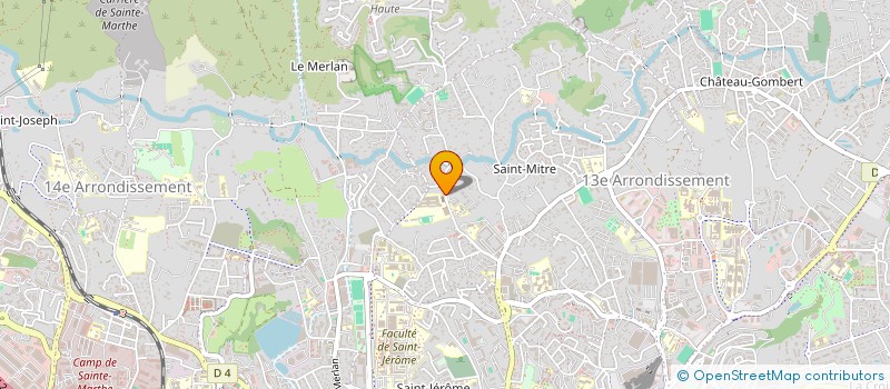 localisation de l'entreprise ASSOCIATION GYMNASTIQUE VOLONTAIRE  MARSEILLE