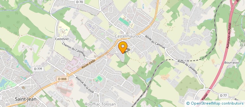 localisation de l'entreprise ASSOCIATION GYMNASTIQUE VOLONTAIRE  CASTELMAUROU