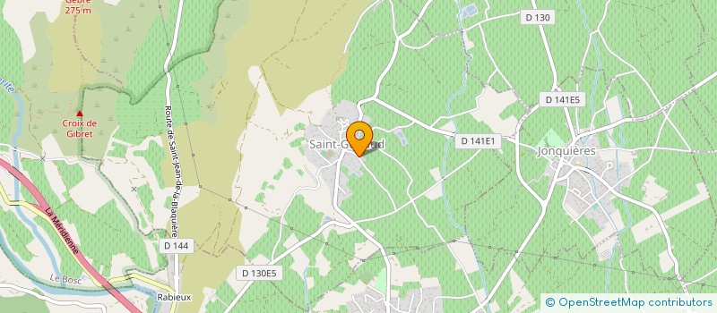 localisation de l'entreprise ASSOCIATION GYMNASTIQUE VOLONTAIRE BELLEVUE  SAINT-GUIRAUD