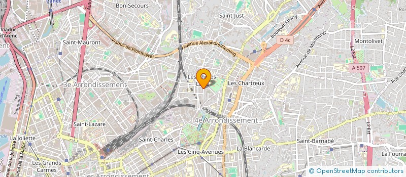localisation de l'entreprise ASSOCIATION GYMNIQUE DES CHUTES-LAVIE à MARSEILLE
