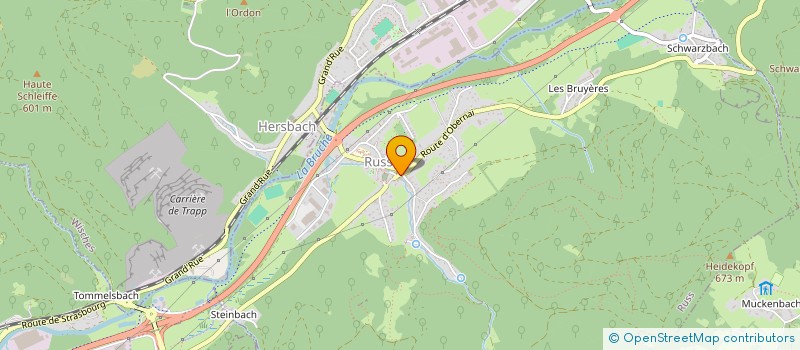 localisation de l'entreprise ASSOCIATION GYMPASSION VALLEE DE LA BRUCHE  RUSS