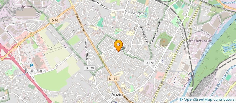 localisation de l'entreprise ASSOCIATION H'OUVERTURE  ANZIN