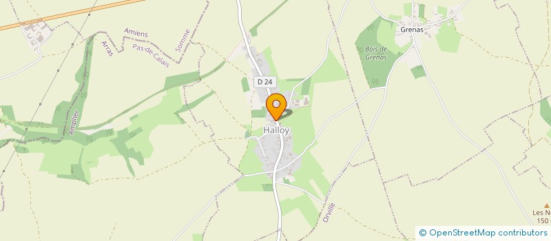 localisation de l'entreprise ASSOCIATION HALLOYENNE SPORTS LOISIRS CULTURE  HALLOY