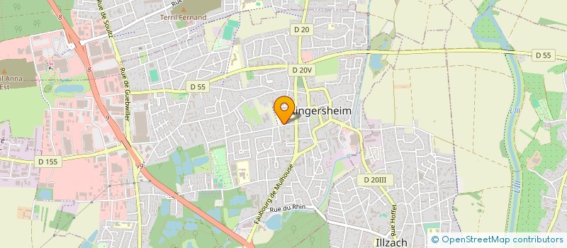 localisation de l'entreprise ASSOCIATION HALTE GARDERIE KINGERSHEIM à KINGERSHEIM