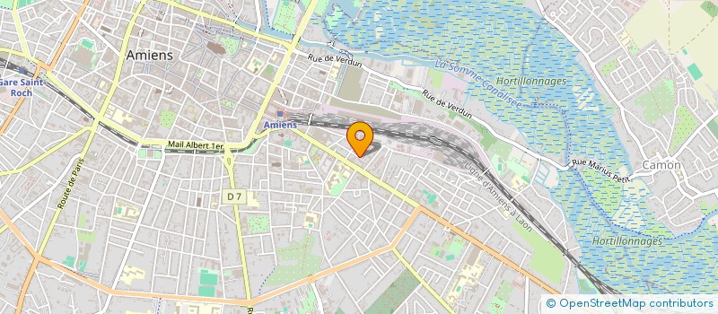 localisation de l'entreprise ASSOCIATION HALTE GARDERIE POUCE  AMIENS